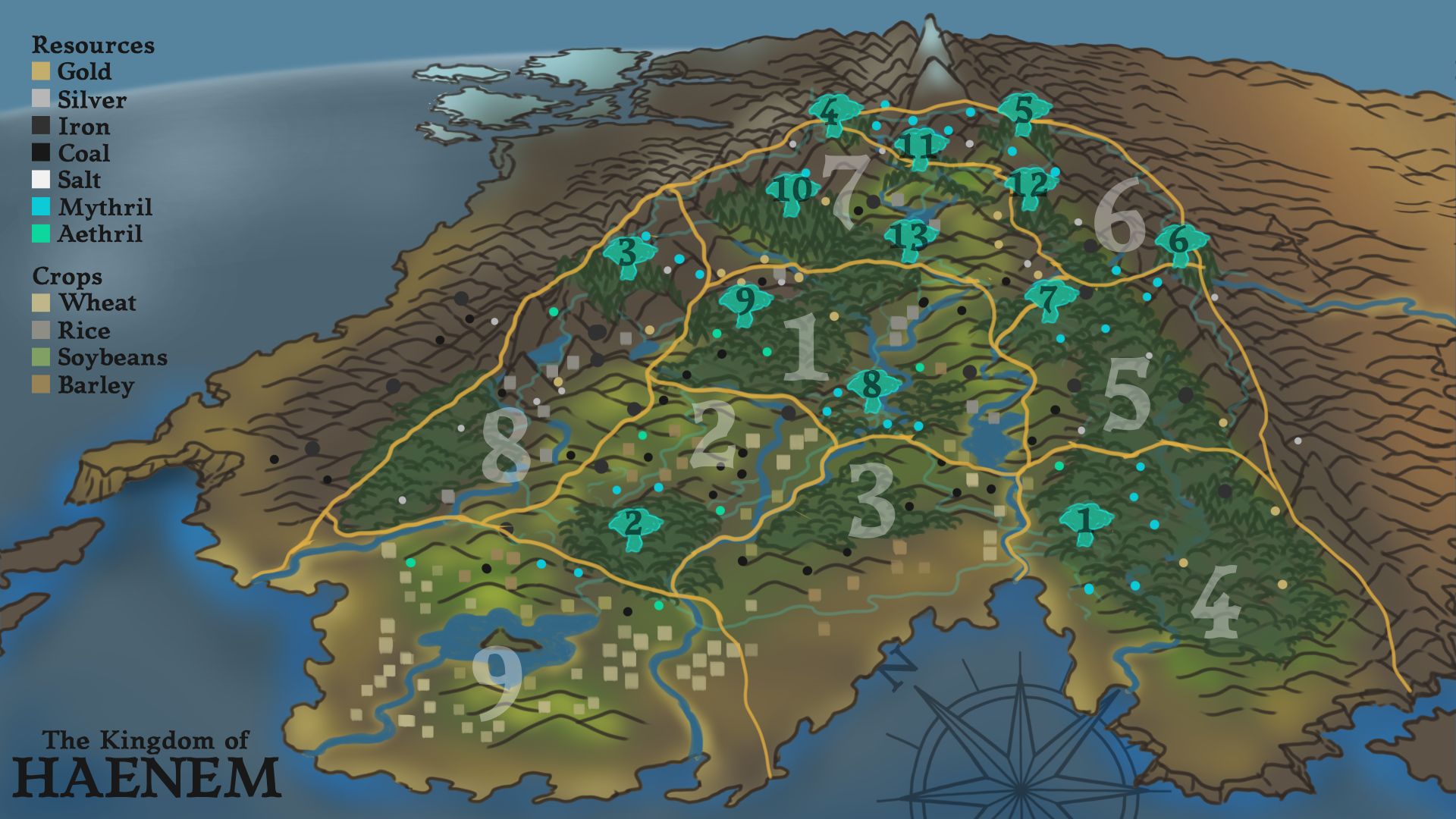 Map of Haenem