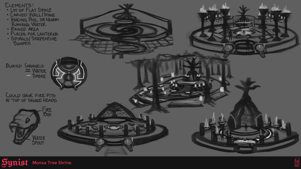 Shrine Concept Sketches